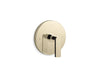 KOHLER K-T73133-4 Composed MasterShower temperature control valve trim with lever handle, vibrant french gold