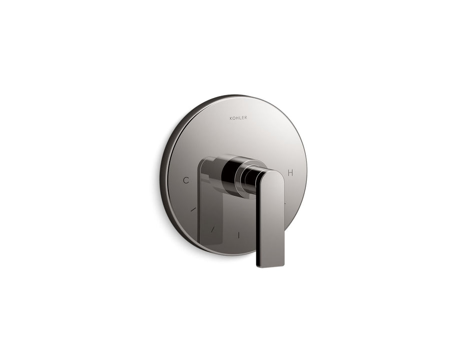 KOHLER K-T73133-4 Composed MasterShower temperature control valve trim with lever handle, vibrant titanium