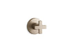 KOHLER K-T73135-3 Composed MasterShower volume control valve trim with cross handle, vibrant brushed bronze