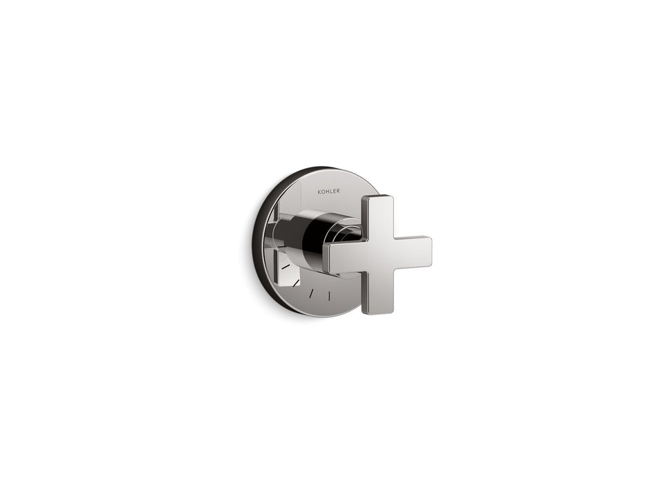 KOHLER K-T73135-3 Composed MasterShower volume control valve trim with cross handle, vibrant titanium