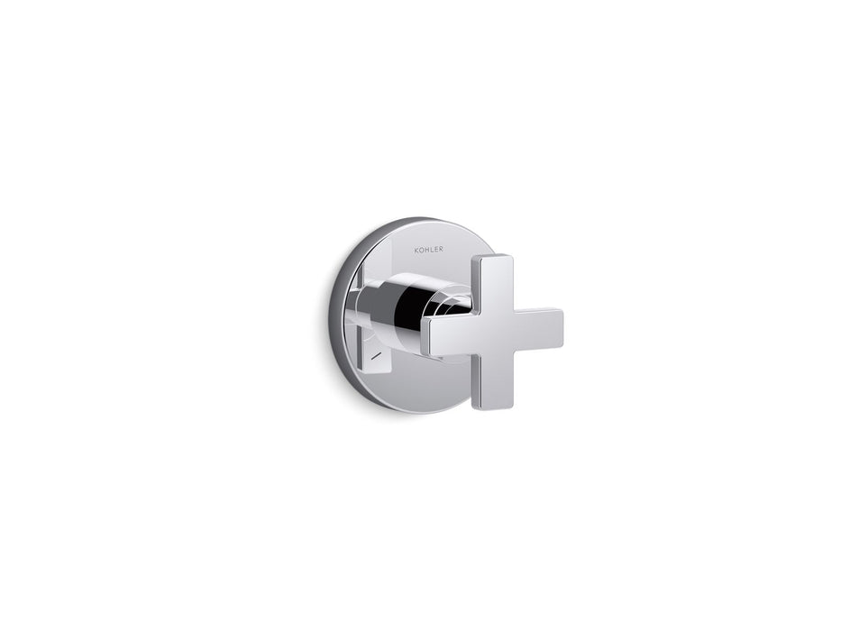 KOHLER K-T73140-3 Composed MasterShower transfer valve trim with cross handle, polished chrome