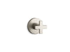 KOHLER K-T73140-3 Composed MasterShower transfer valve trim with cross handle, vibrant brushed nickel