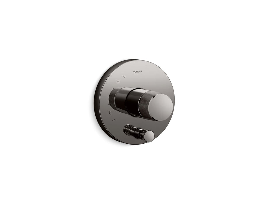 KOHLER K-T78016-8 Components Rite-Temp valve trim with Oyl handle and diverter, vibrant titanium