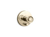KOHLER K-T78016-9 Components Rite-Temp valve trim with Industrial handle and diverter, vibrant french gold