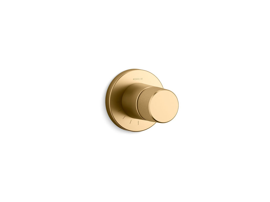 KOHLER K-T78025-8 Components MasterShower volume control valve trim with Oyl handle, vibrant brushed moderne brass