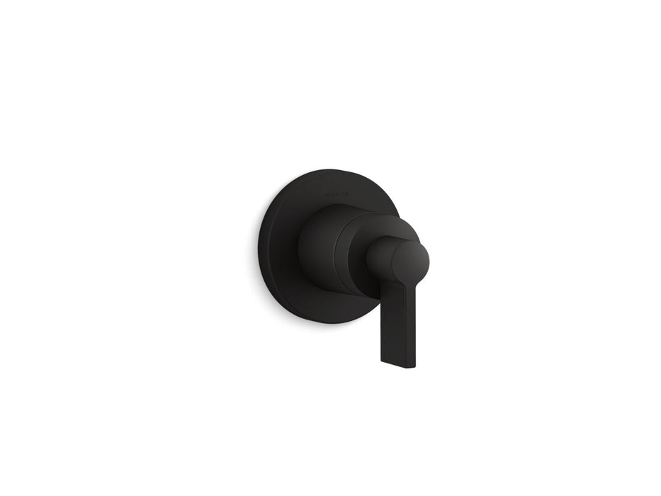 KOHLER K-T78026-4 Components MasterShower transfer valve trim with lever handle, matte black