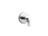 KOHLER K-T78026-4 Components MasterShower transfer valve trim with lever handle, polished chrome
