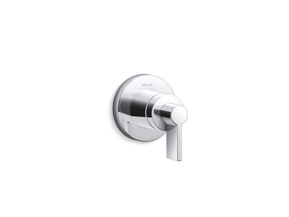KOHLER K-T78026-4 Components MasterShower transfer valve trim with lever handle, polished chrome