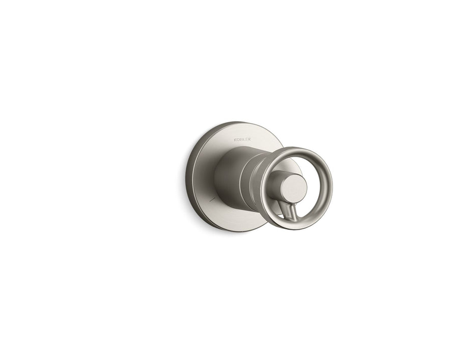 KOHLER K-T78026-9 Components MasterShower transfer valve trim with Industrial handle, vibrant brushed nickel
