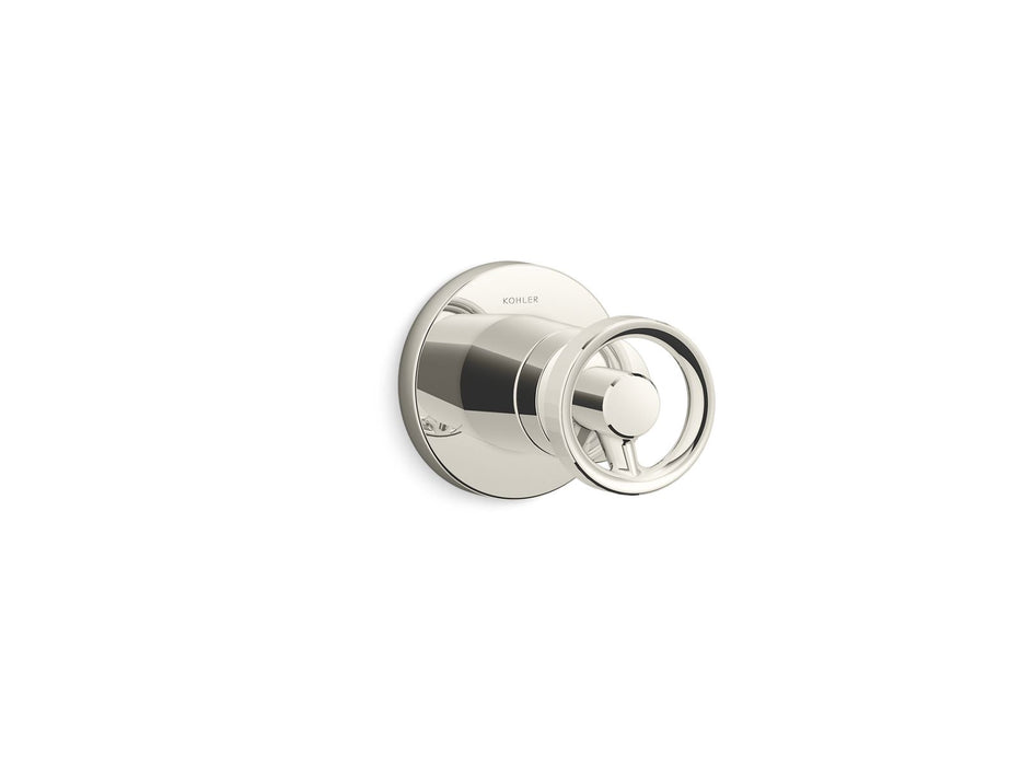 KOHLER K-T78026-9 Components MasterShower transfer valve trim with Industrial handle, vibrant polished nickel