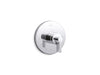 KOHLER K-T78027-4 Components MasterShower temperature control valve trim with Lever handle, polished chrome