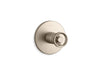 KOHLER K-T78027-9 Components MasterShower temperature control valve trim with Industrial handle, vibrant brushed bronze
