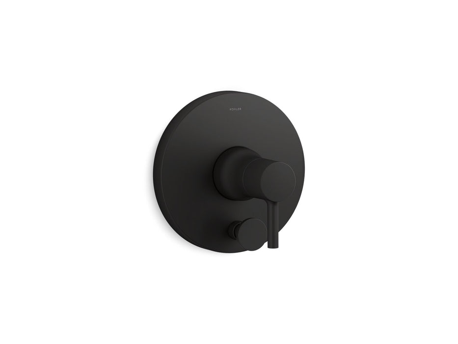 KOHLER K-T8979-4 Toobi Rite-Temp valve trim with push-button diverter, matte black