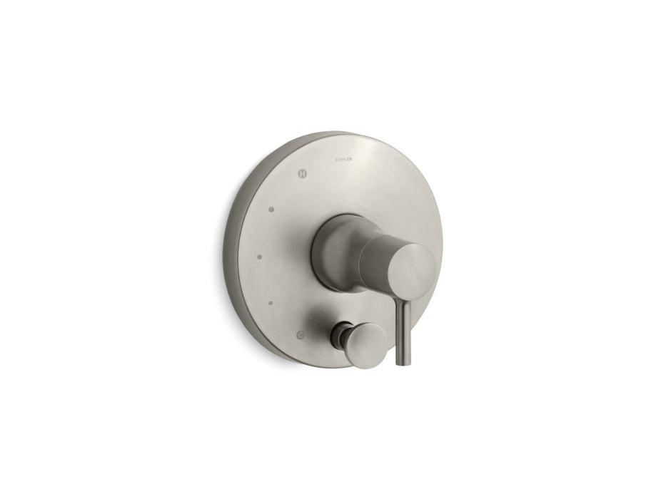 KOHLER K-T8979-4 Toobi Rite-Temp valve trim with push-button diverter, vibrant brushed nickel