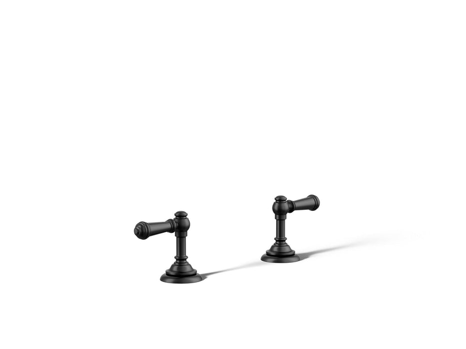 KOHLER K-T98071-4 Artifacts Deck-mount bath faucet handle trim with Lever design, matte black
