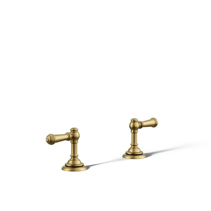KOHLER K-T98071-4 Artifacts Deck-mount bath faucet handle trim with Lever design, vibrant brushed moderne brass - view 4