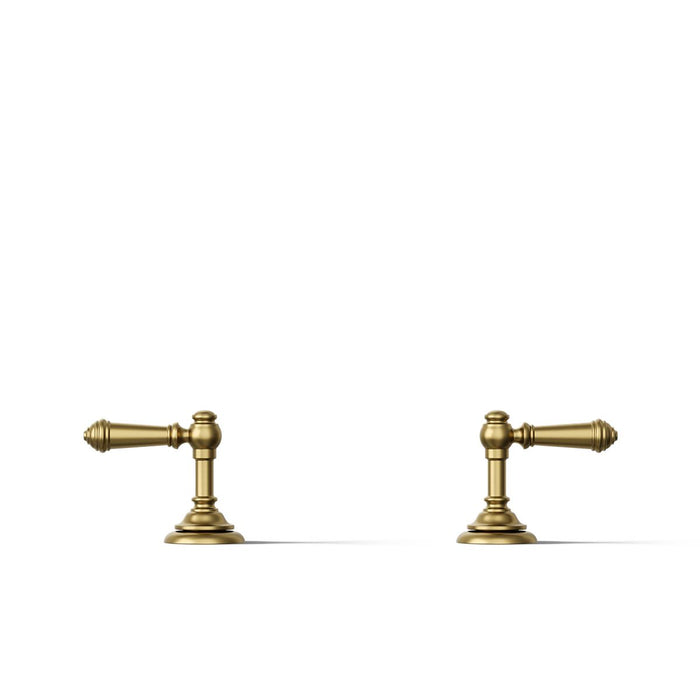 KOHLER K-T98071-4 Artifacts Deck-mount bath faucet handle trim with Lever design, vibrant brushed moderne brass - view 5