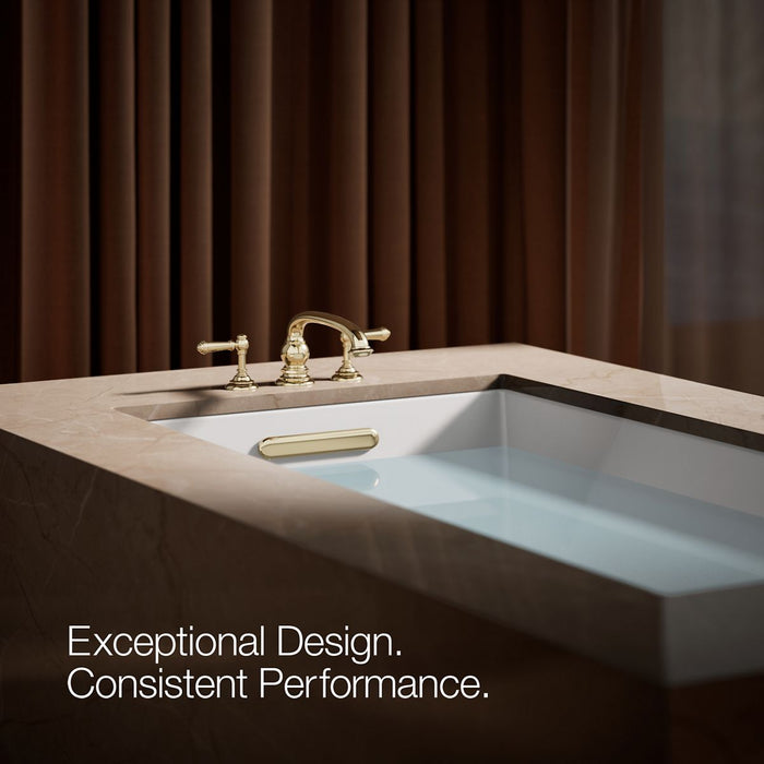 KOHLER K-T98071-4 Artifacts Deck-mount bath faucet handle trim with Lever design, vibrant french gold - view 4