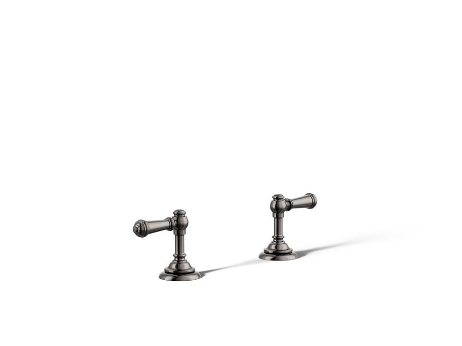 KOHLER K-T98071-4 Artifacts Deck-mount bath faucet handle trim with Lever design, vibrant titanium