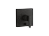 KOHLER K-T99762-4 Honesty Rite-Temp valve trim with push-button diverter, matte black