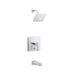 KOHLER K-T99763-4 Honesty Rite-Temp bath and shower trim kit with push-button diverter, 2.5 gpm, polished chrome