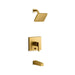 KOHLER K-T99763-4 Honesty Rite-Temp bath and shower trim kit with push-button diverter, 2.5 gpm, vibrant brushed moderne...