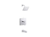KOHLER K-T99763-4G Honesty Rite-Temp bath and shower trim kit with push-button diverter, 1.75 gpm, polished chrome
