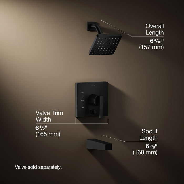 3/4 view of product with dimensions