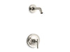 KOHLER K-TLS14422-4 Purist Rite-Temp shower trim kit with lever handle, without showerhead, vibrant polished nickel