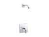 KOHLER K-TLS23503-4 Parallel Rite-Temp shower trim kit, without showerhead, polished chrome