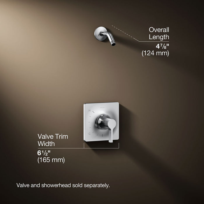 3/4 view of product with dimensions