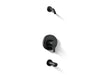 KOHLER K-TLS35327-4 Elate Rite-Temp bath and shower trim kit with push-button diverter, without showerhead, matte black