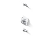 KOHLER K-TLS35327-4 Elate Rite-Temp bath and shower trim kit with push-button diverter, without showerhead, polished chrome