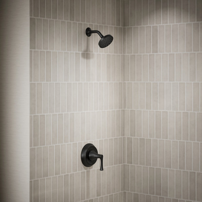 KOHLER K-TLS35938-4 Buckley Rite-Temp shower trim kit, without showerhead, matte black - view 3