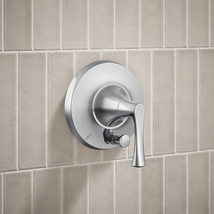KOHLER K-TLS35943-4 Buckley Rite-Temp shower trim kit with push-button diverter, without showerhead, polished chrome - view 2