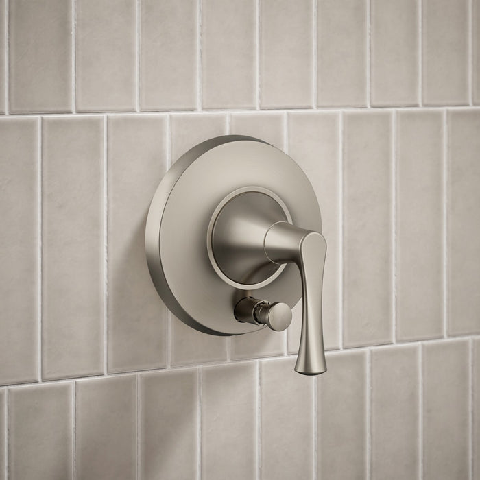 KOHLER K-TLS35943-4 Buckley Rite-Temp shower trim kit with push-button diverter, without showerhead, vibrant brushed...