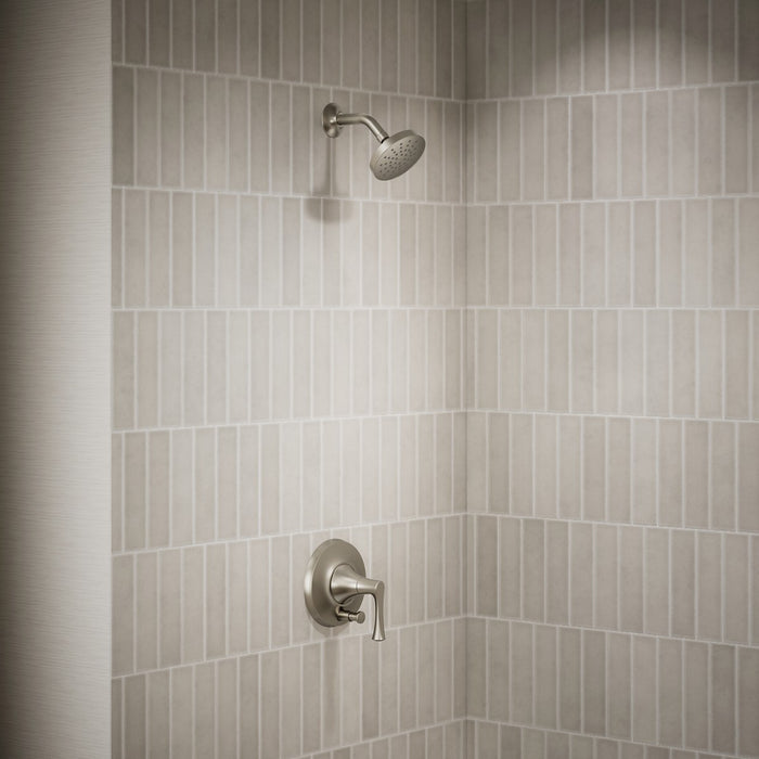 KOHLER K-TLS35943-4 Buckley Rite-Temp shower trim kit with push-button diverter, without showerhead, vibrant brushed...