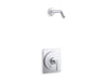 KOHLER K-TLS38264-4 Castia Rite-Temp® Shower Trim Kit, Without Showerhead, Polished Chrome - 3/4 view of product