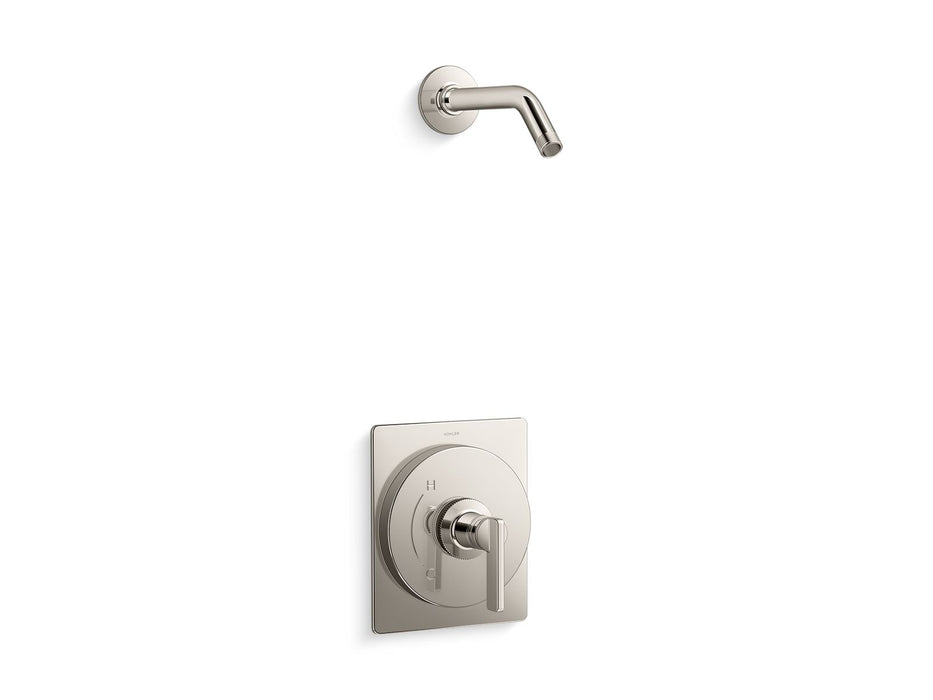 KOHLER K-TLS38264-4 Castia Rite-Temp® Shower Trim Kit, Without Showerhead, Vibrant Polished Nickel - 3/4 view of product