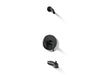 KOHLER K-TLS97074-4 Pitch Rite-Temp bath and shower trim kit, without showerhead, matte black