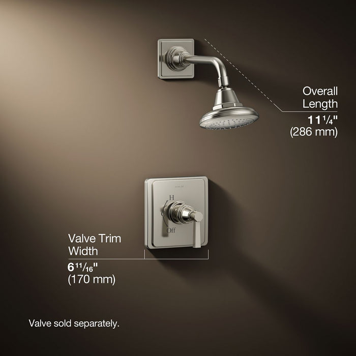 3/4 view of product with dimensions