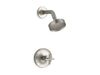 KOHLER K-TS14422-3G Purist Rite-Temp shower trim kit with cross handle, 1.75 gpm, vibrant brushed nickel