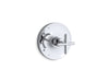 KOHLER K-TS14423-3 Purist Rite-Temp valve trim with cross handle, polished chrome