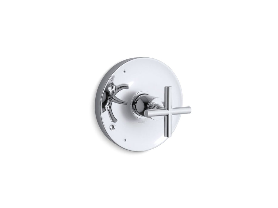 KOHLER K-TS14423-3 Purist Rite-Temp valve trim with cross handle, polished chrome