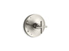 KOHLER K-TS14423-3 Purist Rite-Temp valve trim with cross handle, vibrant brushed nickel
