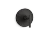 KOHLER K-TS14423-4 Purist Rite-Temp valve trim with lever handle, matte black