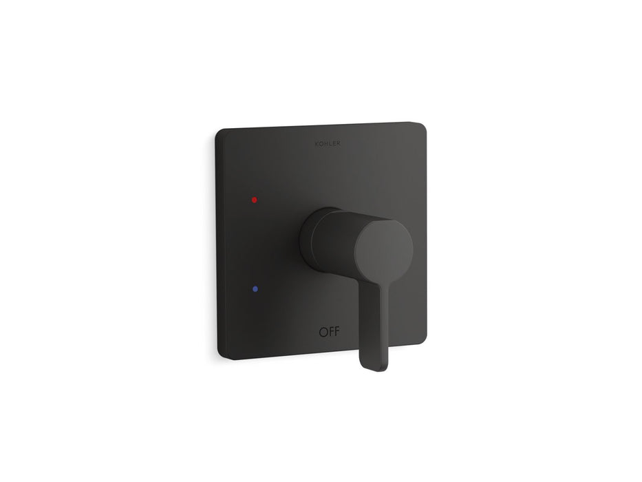 KOHLER K-TS23501-4 Parallel Rite-Temp shower valve trim, matte black