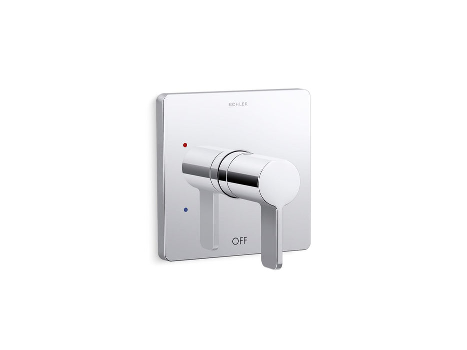 KOHLER K-TS23501-4 Parallel Rite-Temp shower valve trim, polished chrome
