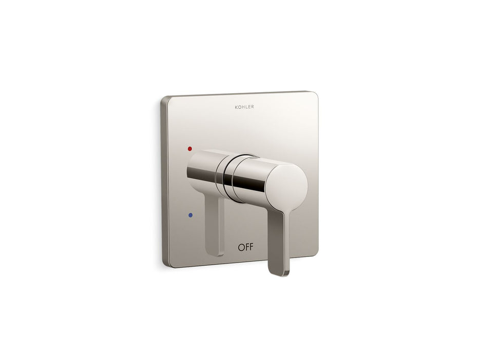 KOHLER K-TS23501-4 Parallel Rite-Temp shower valve trim, vibrant polished nickel