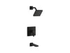 KOHLER K-TS23502-4G Parallel Rite-Temp bath and shower trim kit, 1.75 gpm, matte black